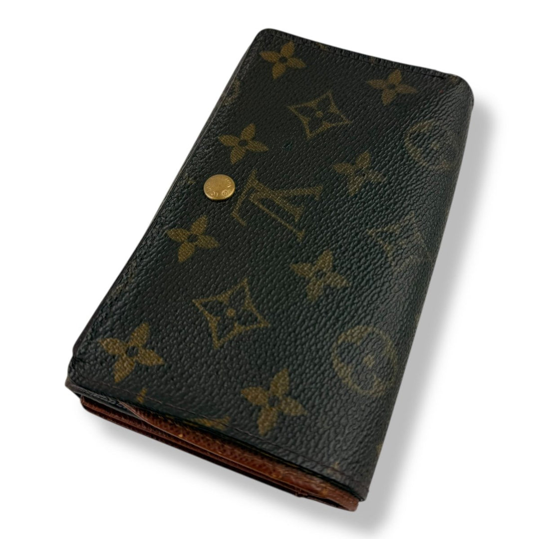 Louis Vuitton Brown Monogram Zippy Clip Purse - Lux Central