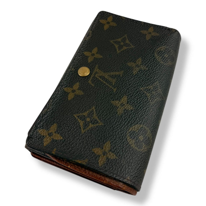 Louis Vuitton Brown Monogram Zippy Clip Purse - Lux Central