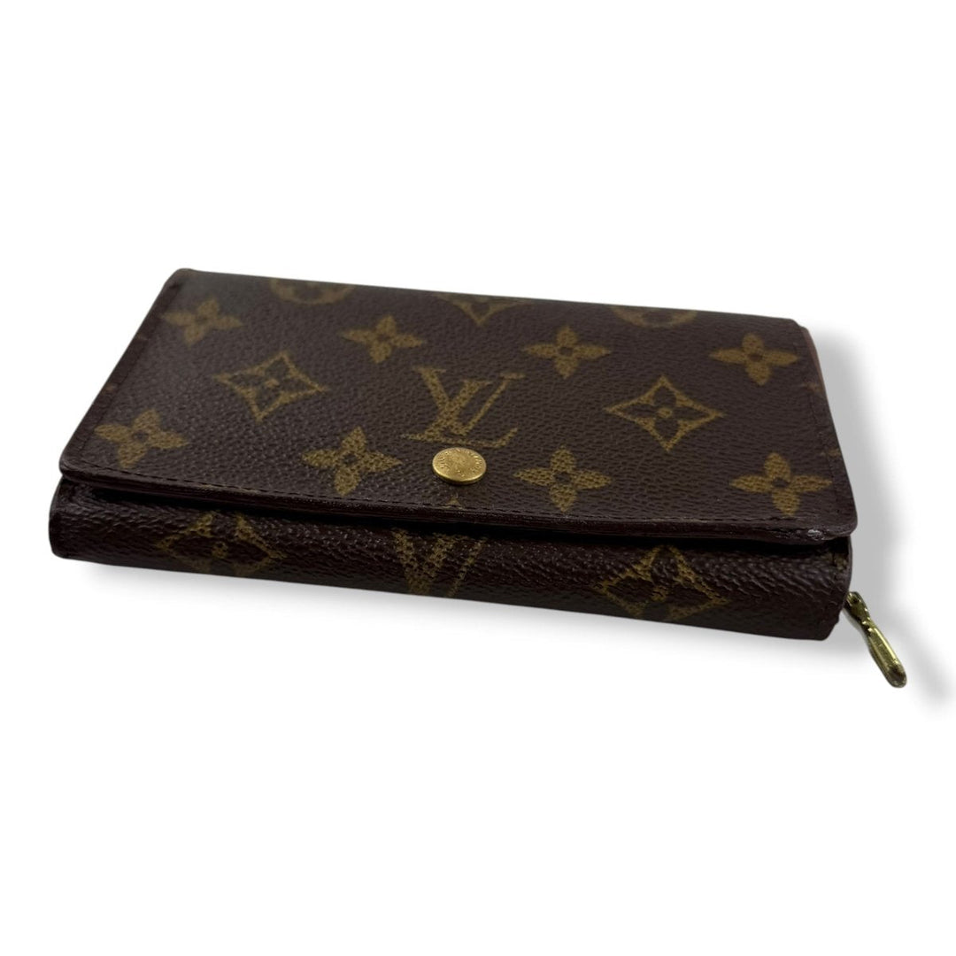 Louis Vuitton Brown Monogram Zippy Clip Purse - Lux Central