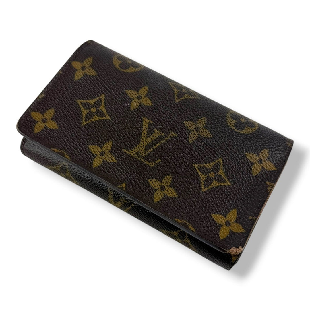 Louis Vuitton Brown Monogram Zippy Clip Purse - Lux Central