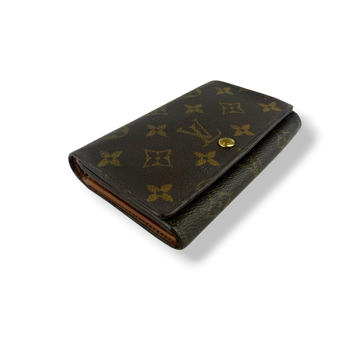 Louis Vuitton Brown Monogram Zippy Clip Purse - Lux Central
