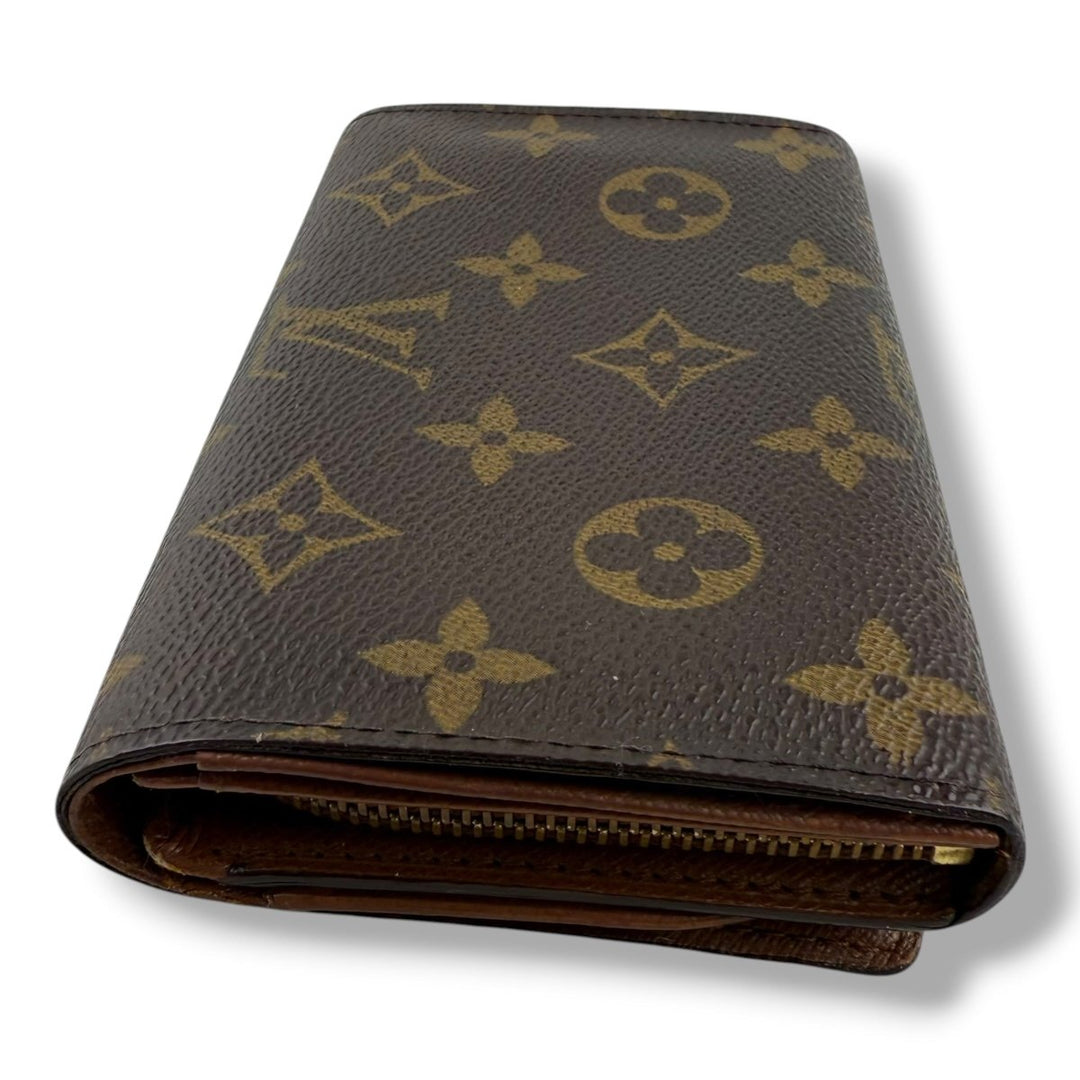 Louis Vuitton Brown Monogram Zippy Clip Purse - Lux Central