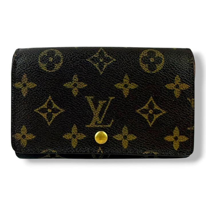 Louis Vuitton Brown Monogram Zippy Clip Purse - Lux Central