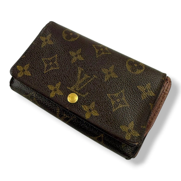 Louis Vuitton Brown Monogram Zippy Clip Purse - Lux Central
