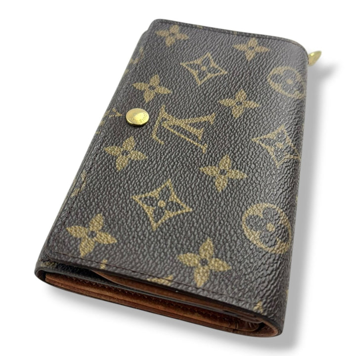Louis Vuitton Brown Monogram Zippy Clip Purse - Lux Central