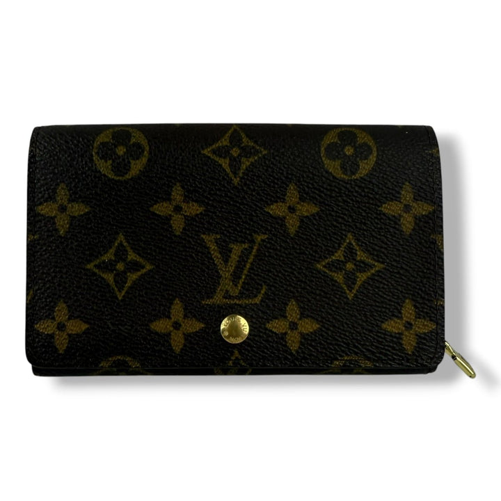 Louis Vuitton Brown Monogram Zippy Clip Purse 7728 - Lux Central