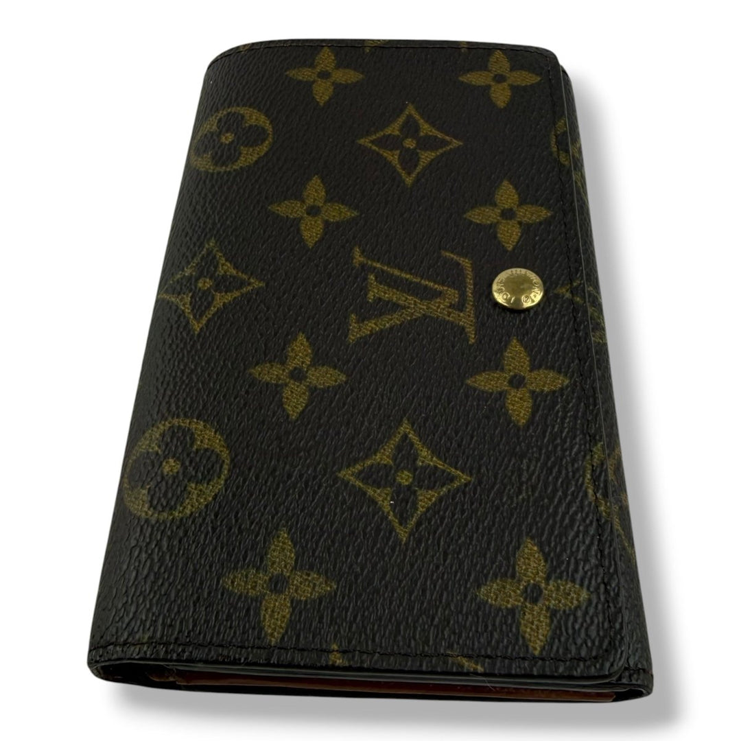Louis Vuitton Brown Monogram Zippy Clip Purse 7728 - Lux Central