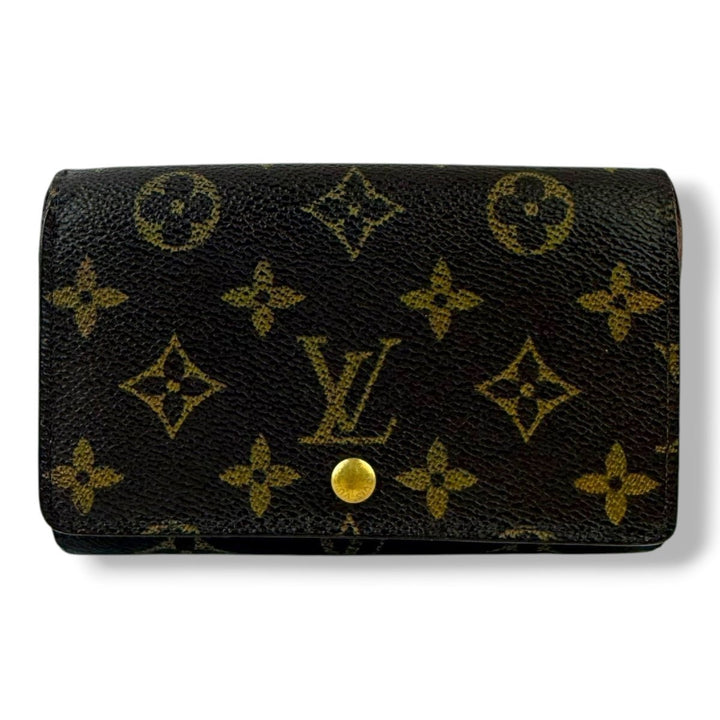 Louis Vuitton Brown Monogram Zippy Clip Purse - Lux Central