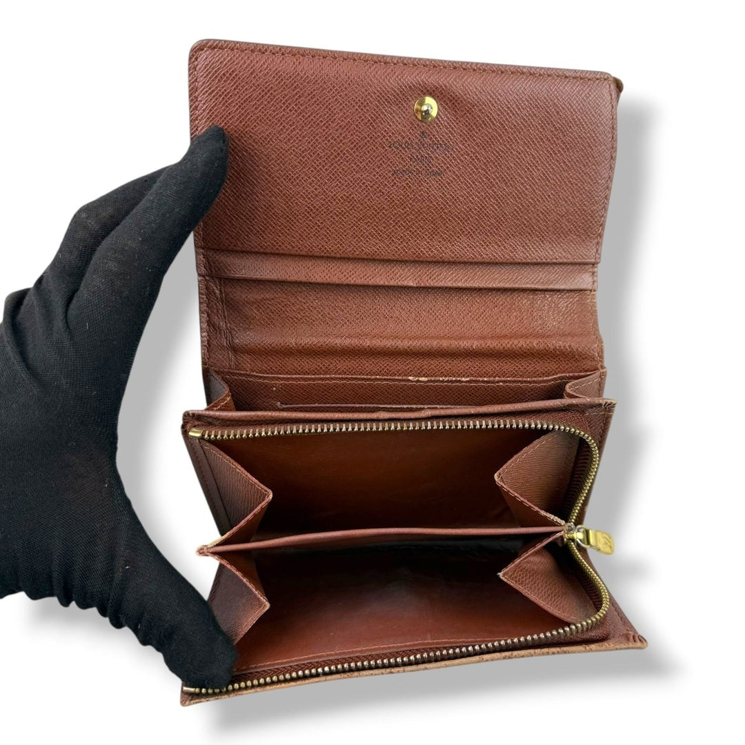 Louis Vuitton Brown Monogram Zippy Clip Purse - Lux Central