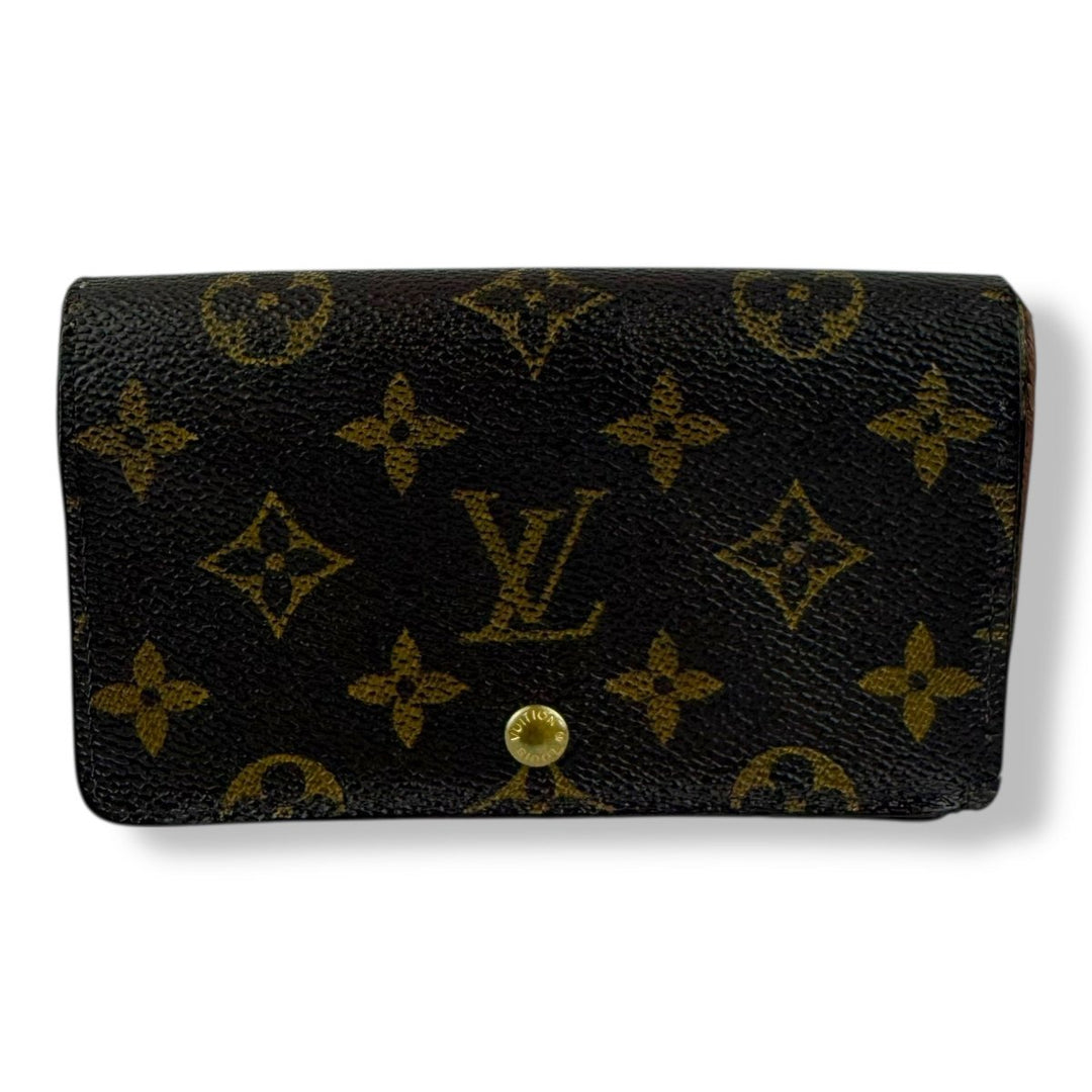 Louis Vuitton Brown Monogram Zippy Clip Purse - Lux Central