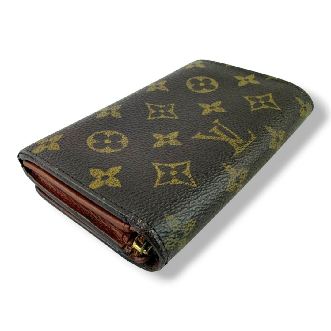 Louis Vuitton Brown Monogram Zippy Clip Purse - Lux Central