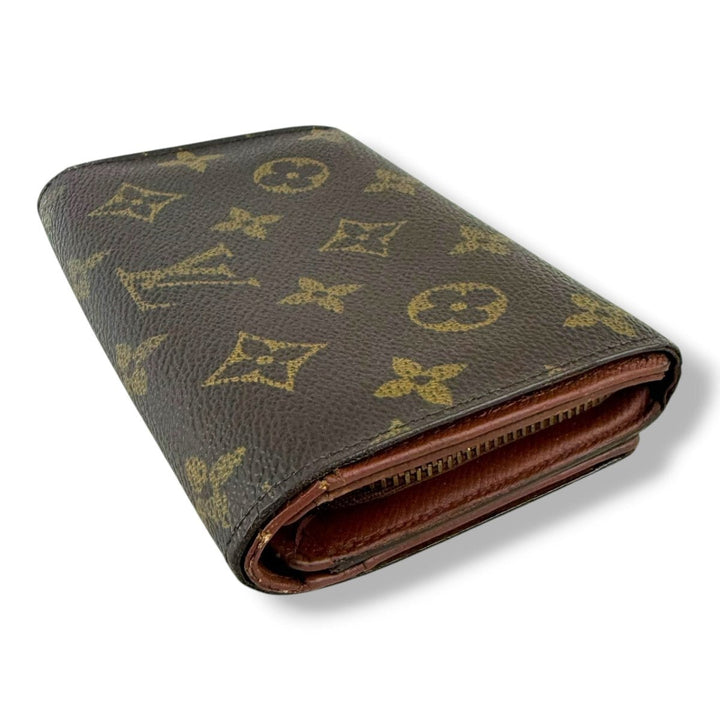 Louis Vuitton Brown Monogram Zippy Clip Purse - Lux Central