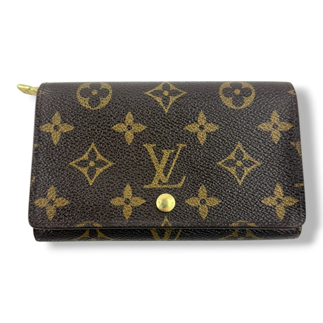 Louis Vuitton Brown Monogram Zippy Clip Purse - Lux Central