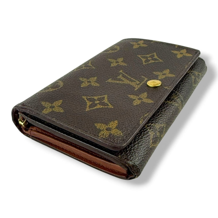 Louis Vuitton Brown Monogram Zippy Clip Purse - Lux Central