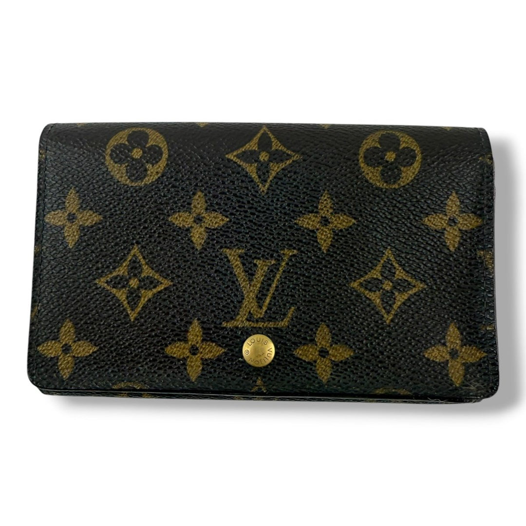 Louis Vuitton Brown Monogram Zippy Clip Purse - Lux Central