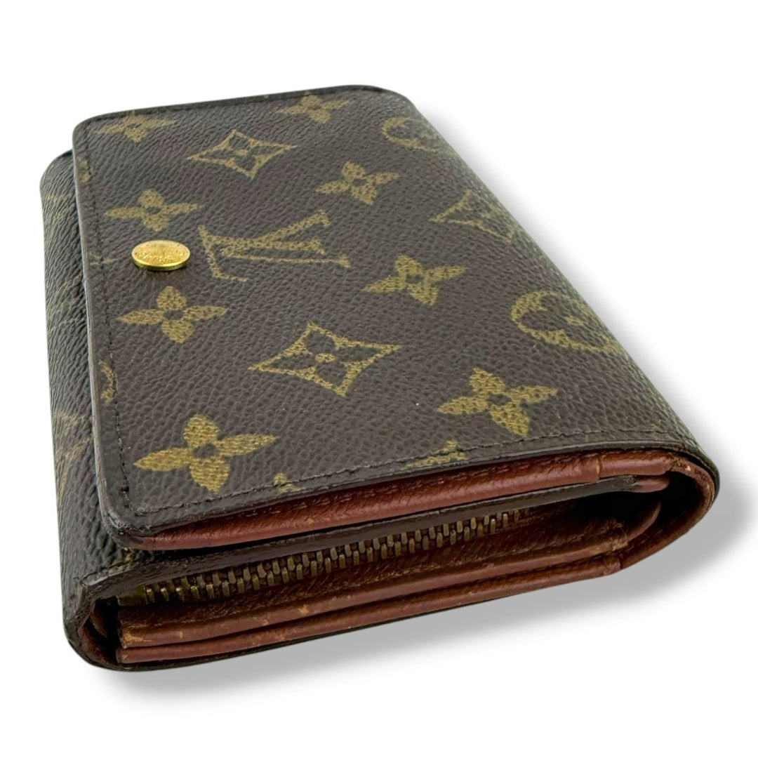 Louis Vuitton Brown Monogram Zippy Clip Purse - Lux Central