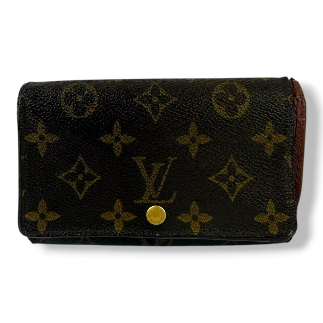 Louis Vuitton Brown Monogram Zippy Clip Purse - Lux Central