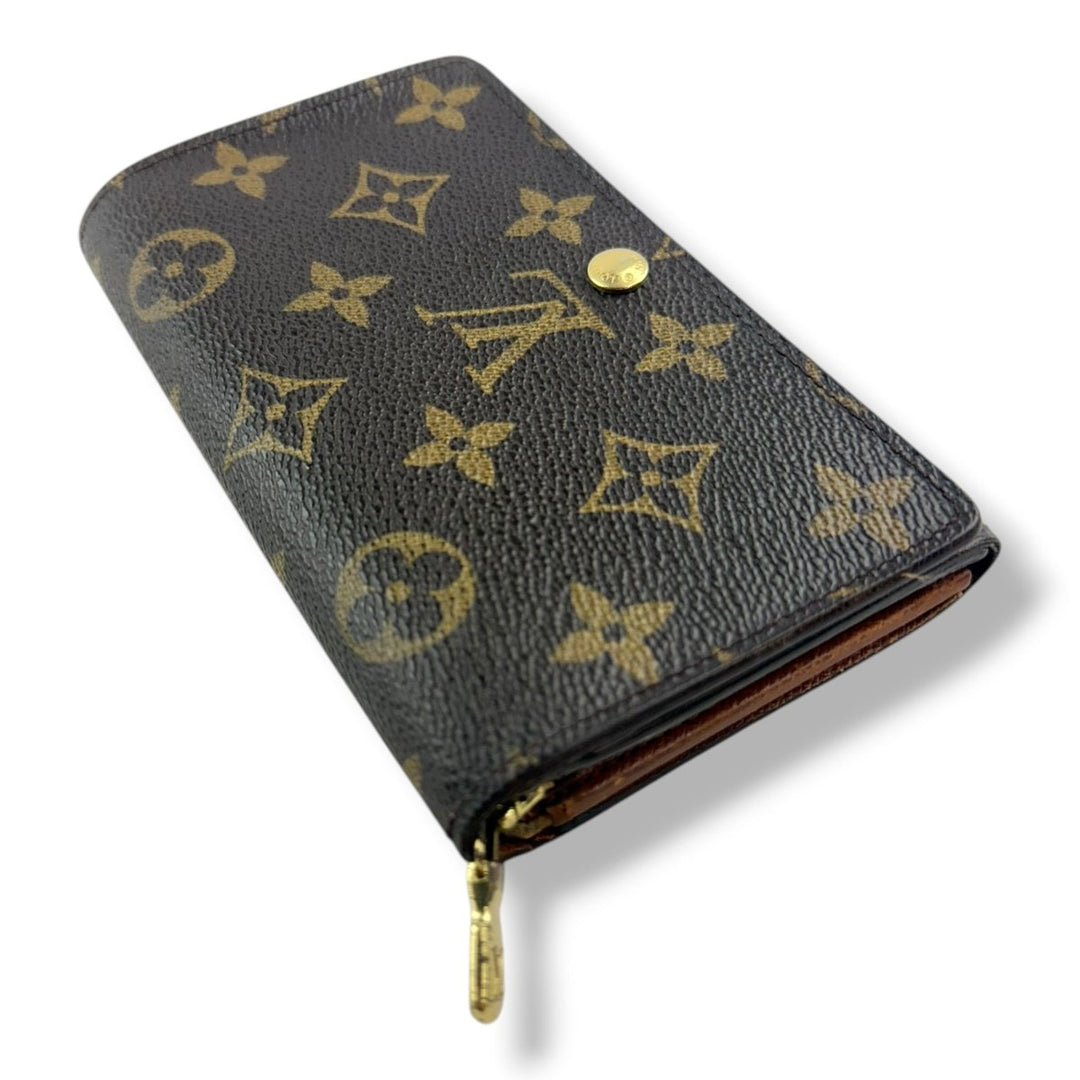 Louis Vuitton Brown Monogram Zippy Clip Purse - Lux Central