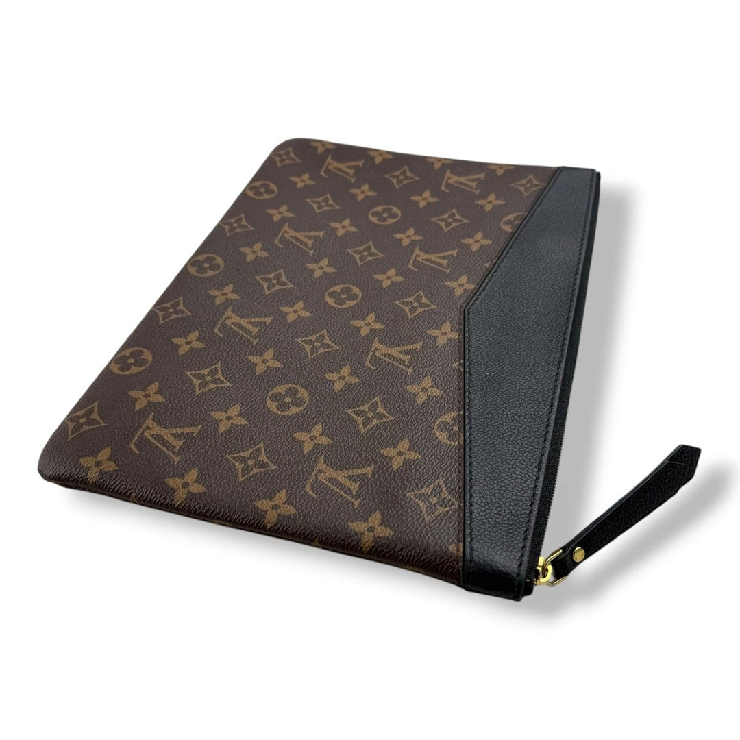 Louis Vuitton Brown/Black Monogram Daily Clutch Pouch - Lux Central