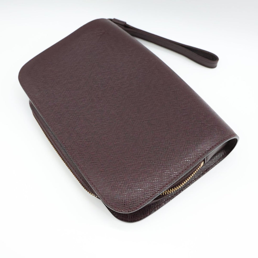 Louis Vuitton Burgundy Epi Leather Orsay Clutch Bag - Lux Central
