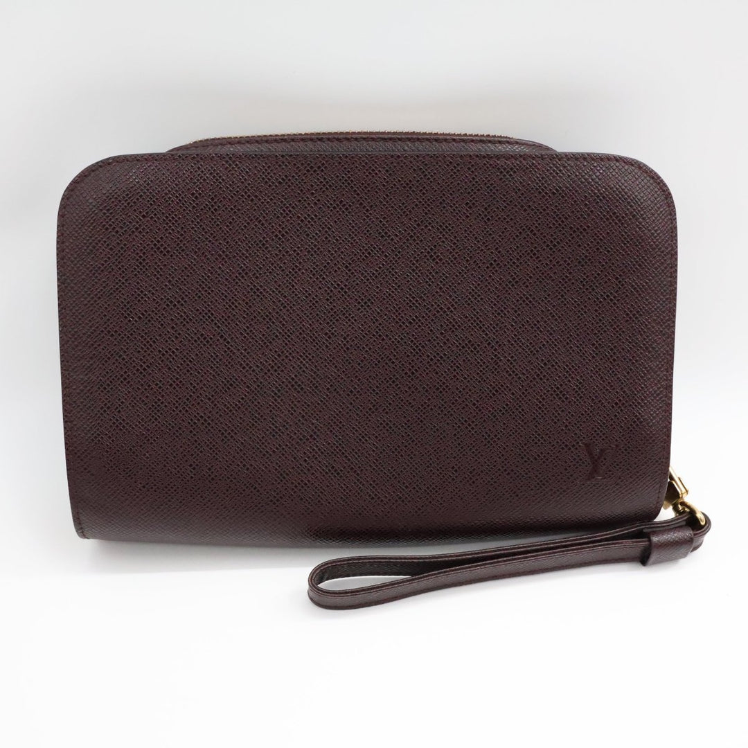 Louis Vuitton Burgundy Epi Leather Orsay Clutch Bag - Lux Central