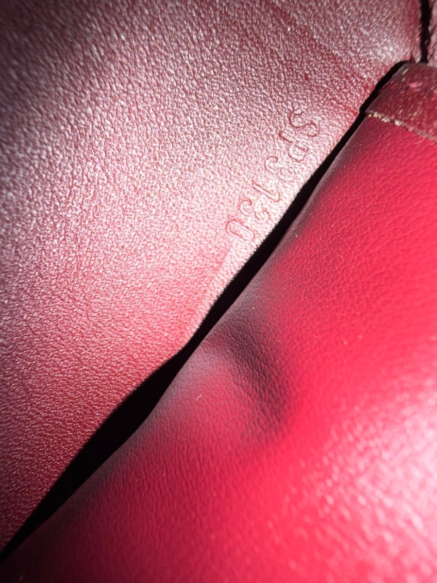 Louis Vuitton Burgundy Monogram Vernis Burgundy Leather Zippy Purse - Lux Central
