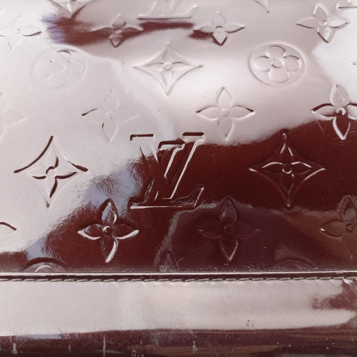 Louis Vuitton Burgundy Vernis Alma MM Handbag - Lux Central