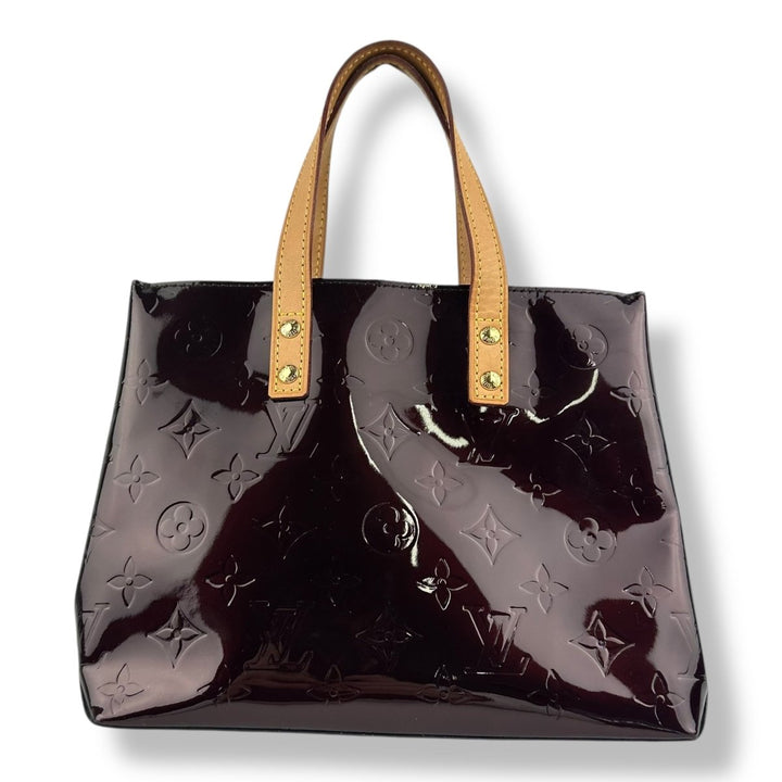 Louis Vuitton Burgundy Vernis Reade PM Tote - Lux Central