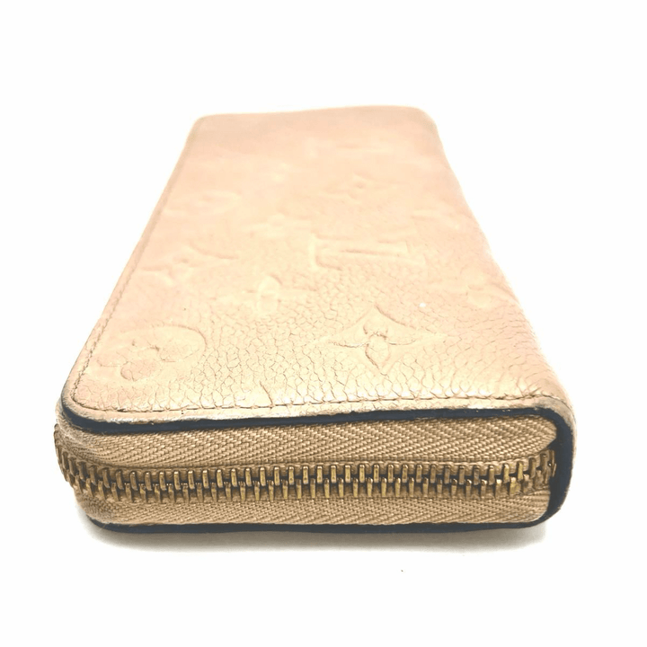 Louis Vuitton Clemence Beige Monogram Empreinte Leather Femme Wallet - Lux Central