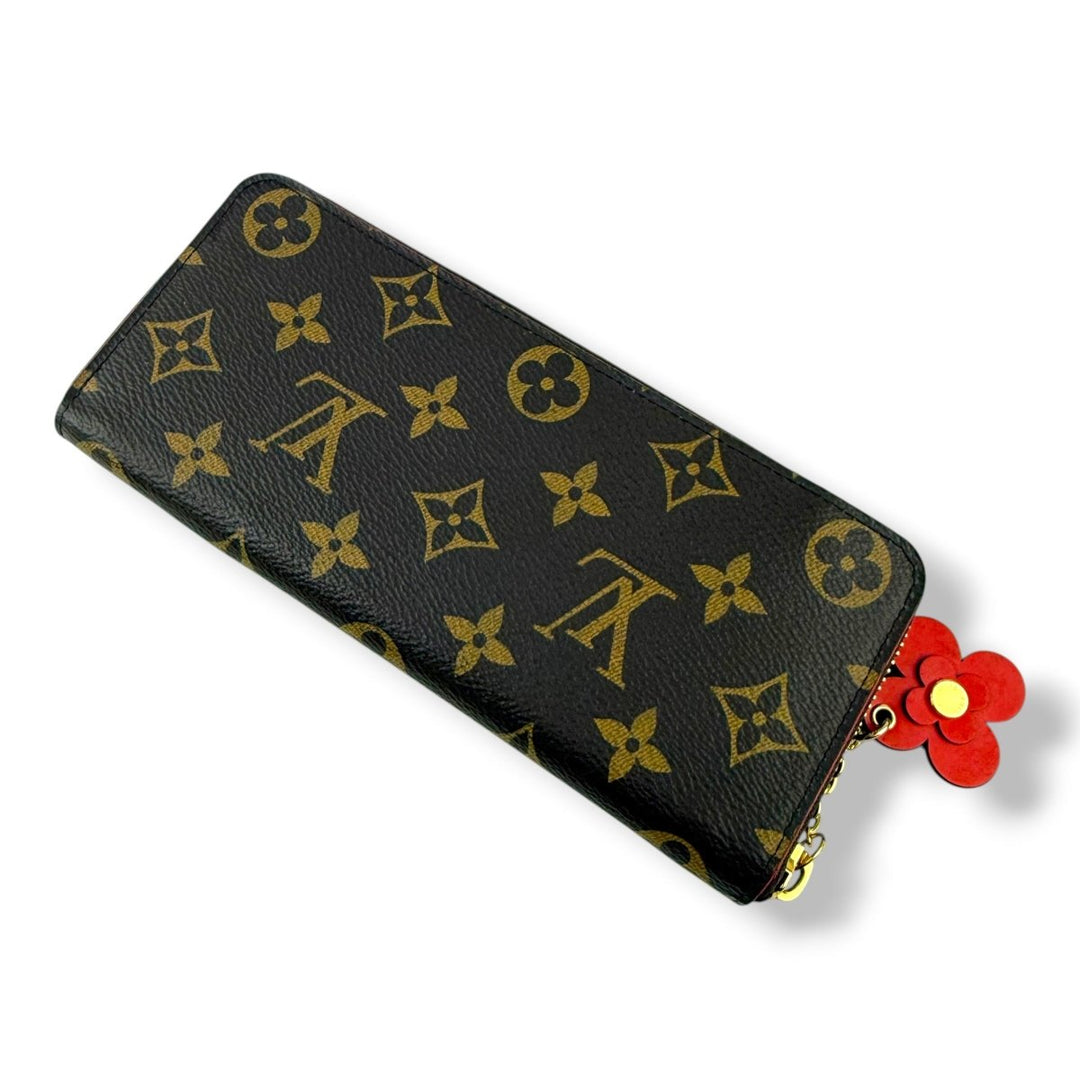 Louis Vuitton Clemence Brown Monogram Femme Wallet - Lux Central