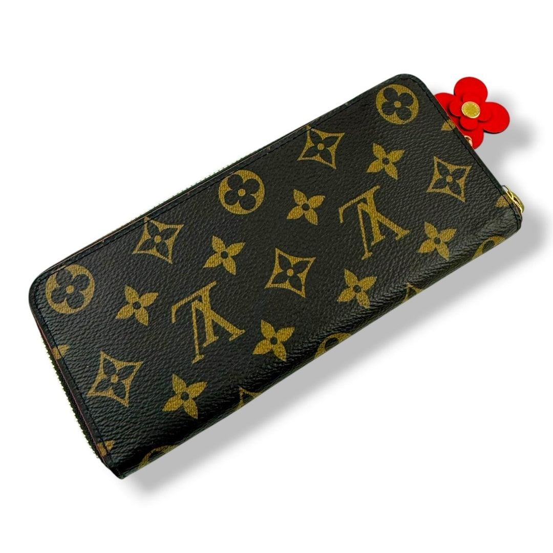 Louis Vuitton Clemence Brown Monogram Femme Wallet - Lux Central