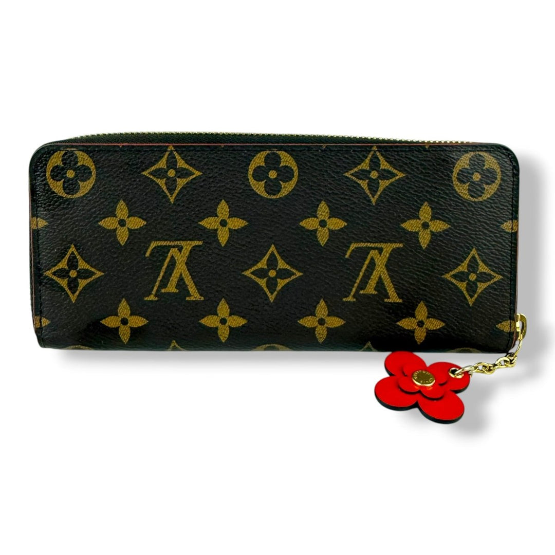 Louis Vuitton Clemence Brown Monogram Femme Wallet - Lux Central