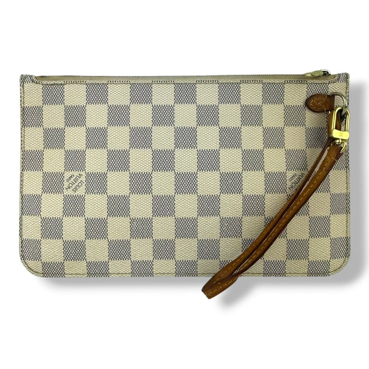 Louis Vuitton Damier Azur Neverfull Clutch Pouch - Lux Central