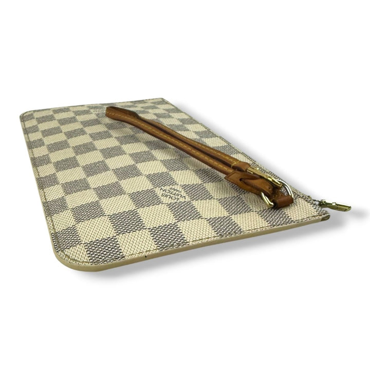 Louis Vuitton Damier Azur Neverfull Clutch Pouch - Lux Central