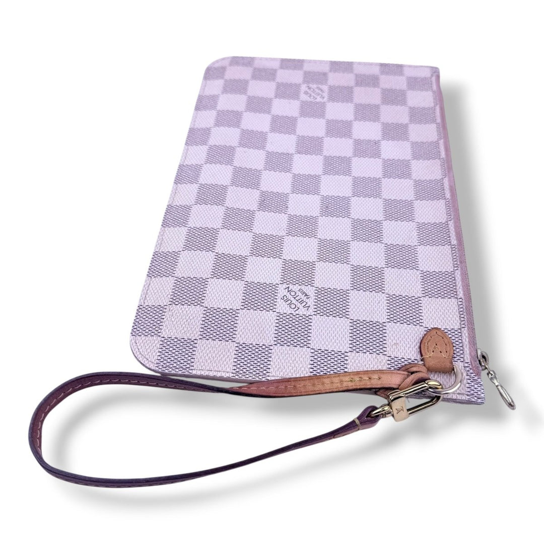 Louis Vuitton Damier Azur Neverfull Clutch Pouch - Lux Central