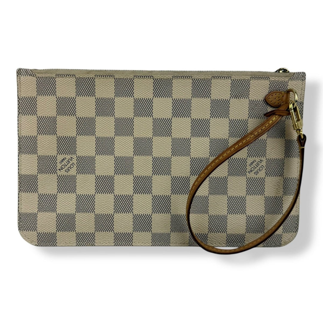 Louis Vuitton Damier Azur Neverfull Clutch Pouch - Lux Central