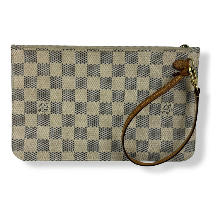 Louis Vuitton Damier Azur Neverfull Clutch Pouch - Lux Central