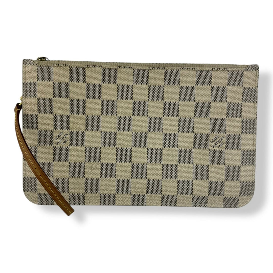 Louis Vuitton Damier Azur Neverfull Clutch Pouch - Lux Central