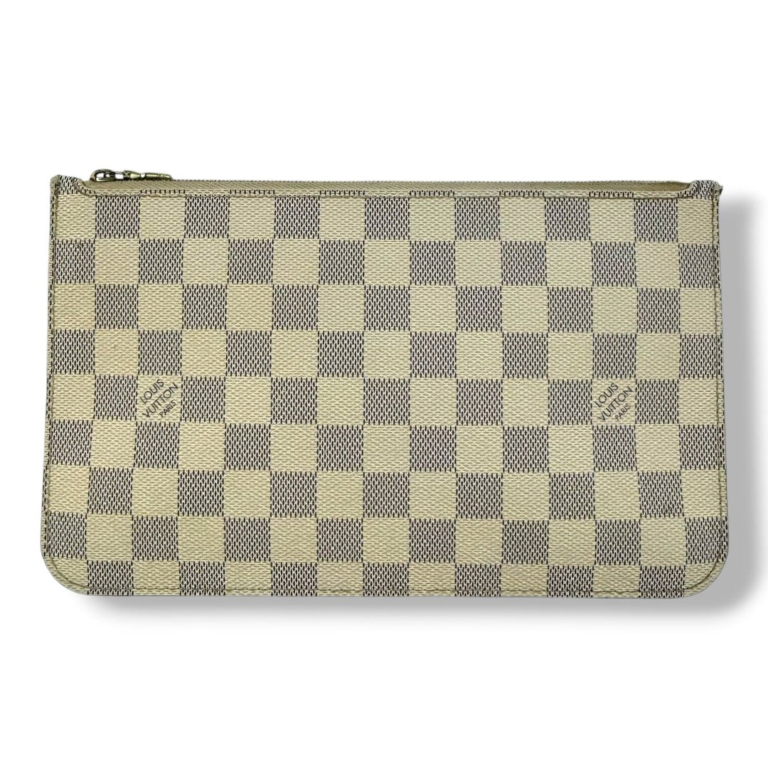 Louis Vuitton Damier Azur Neverfull Clutch Pouch - Lux Central