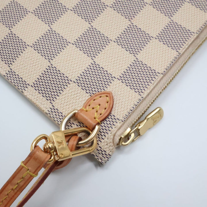 Louis Vuitton Damier Azur Neverfull Clutch Pouch - Lux Central