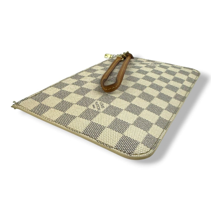 Louis Vuitton Damier Azur Neverfull Clutch Pouch - Lux Central
