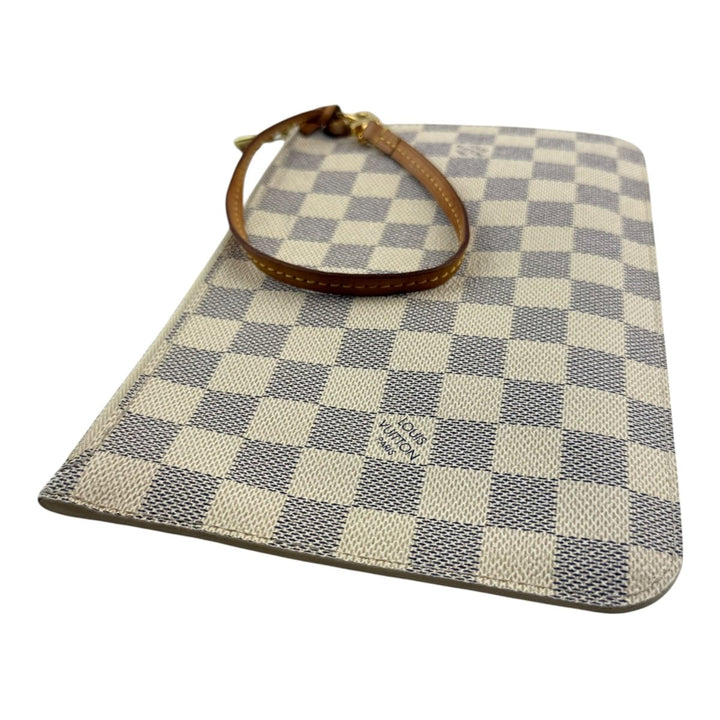Louis Vuitton Damier Azur Neverfull Clutch Pouch - Lux Central