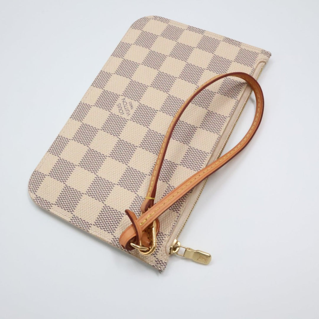 Louis Vuitton Damier Azur Neverfull Clutch Pouch - Lux Central