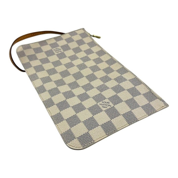 Louis Vuitton Damier Azur Neverfull Clutch Pouch - Lux Central
