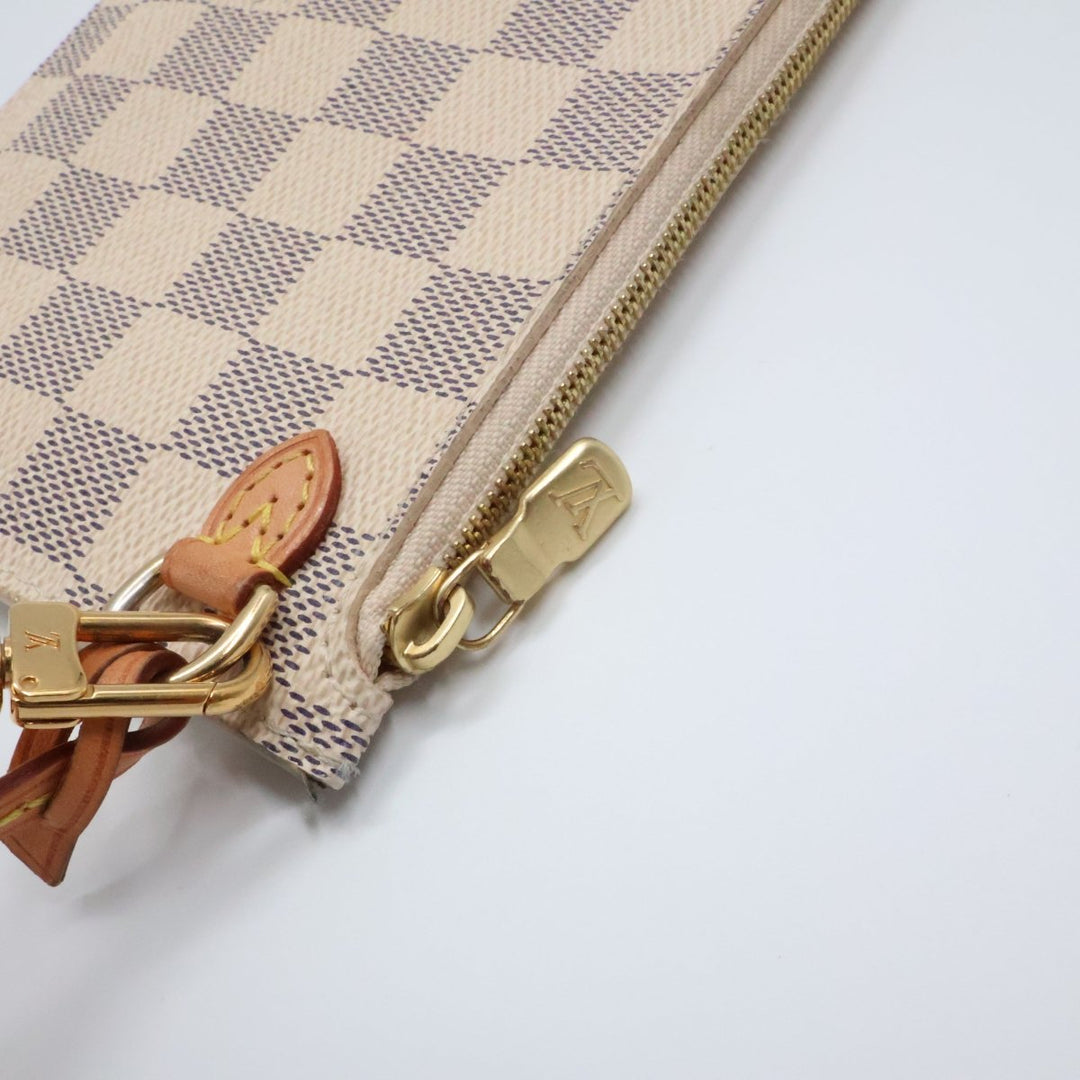 Louis Vuitton Damier Azur Neverfull Clutch Pouch - Lux Central
