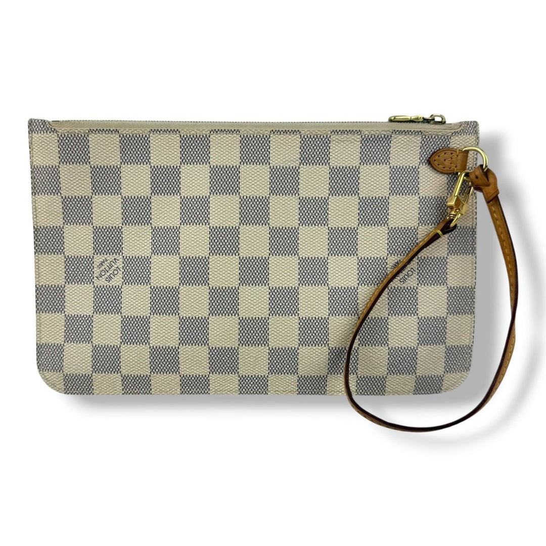 Louis Vuitton Damier Azur Neverfull Clutch Pouch - Lux Central