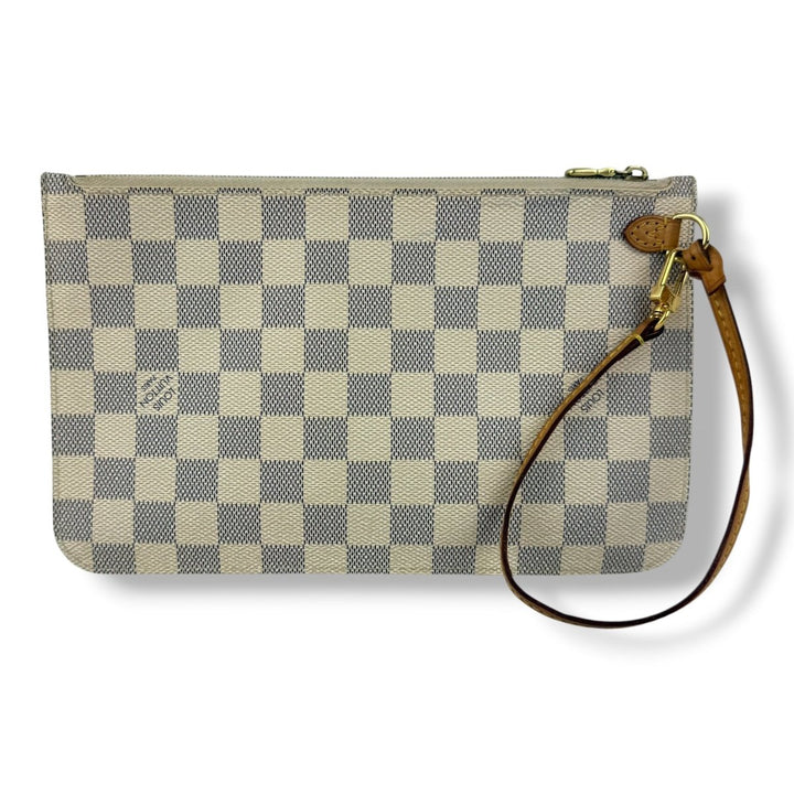Louis Vuitton Damier Azur Neverfull Clutch Pouch - Lux Central
