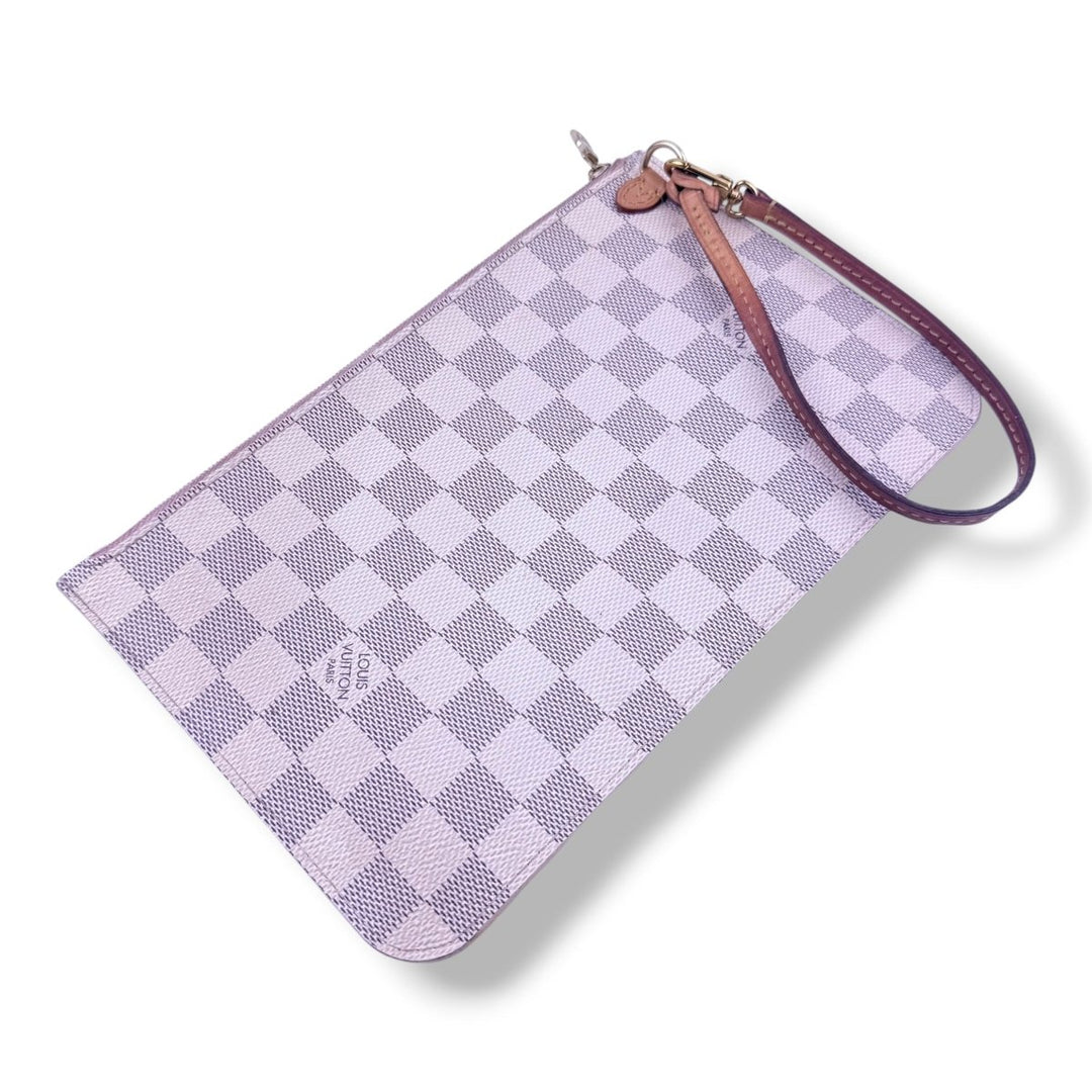 Louis Vuitton Damier Azur Neverfull Clutch Pouch - Lux Central