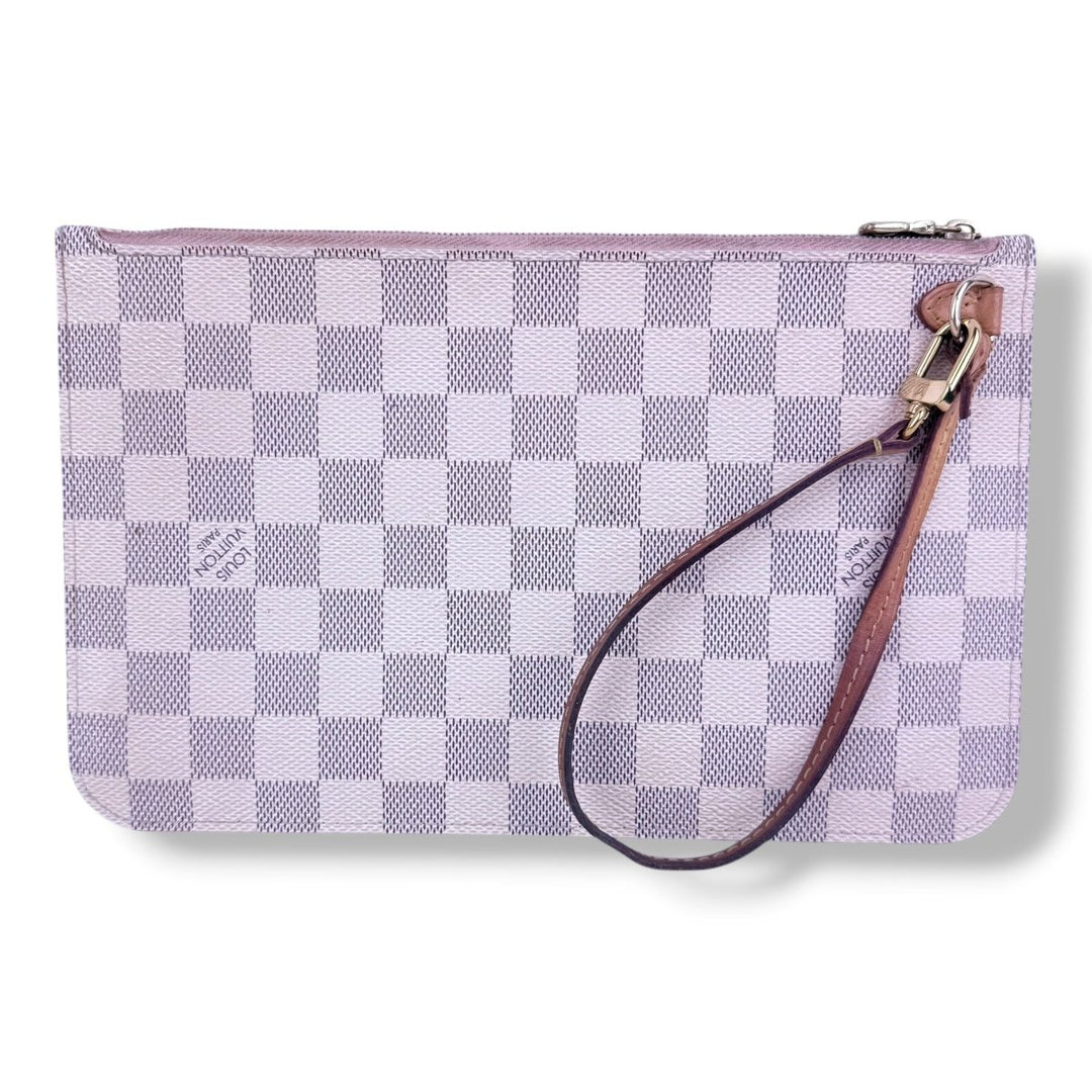 Louis Vuitton Damier Azur Neverfull Clutch Pouch - Lux Central