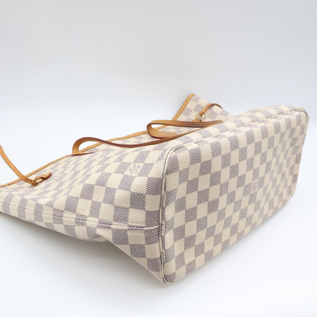 Louis Vuitton Damier Azur Neverfull MM Handbag - Lux Central